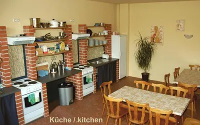 Küche/Küchenzeile in der Unterkunft Hostel kangaroo-stop