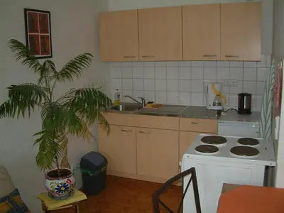 Küche/Küchenzeile in der Unterkunft Pension Olé