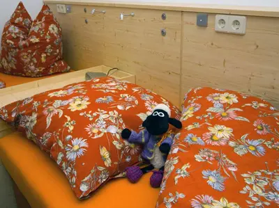 Ein Bett oder Betten in einem Zimmer der Unterkunft Separatè im Haus Carmen