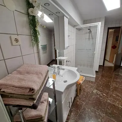Ein Badezimmer in der Unterkunft Ferienhaus Luise