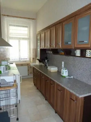 Küche/Küchenzeile in der Unterkunft Ferienwohnung Hahn