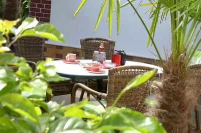 Ein Garten an der Unterkunft Bett & Bike Romantik / FH Odin