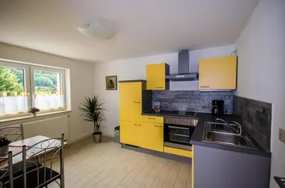 Küche/Küchenzeile in der Unterkunft Ferienwohnung an der Habe
