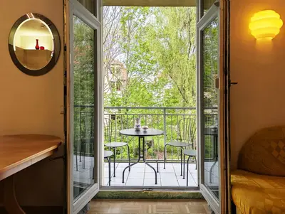 Ein Balkon oder eine Terrasse in der Unterkunft Ferienwohung Alex