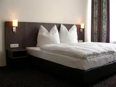 Ein Bett oder Betten in einem Zimmer der Unterkunft Pension Luft