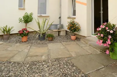 Ein Garten an der Unterkunft Hortensiensuite