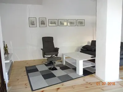 Ein Sitzbereich in der Unterkunft Hortensiensuite