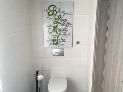 Ein Badezimmer in der Unterkunft Ferienhaus Seenland