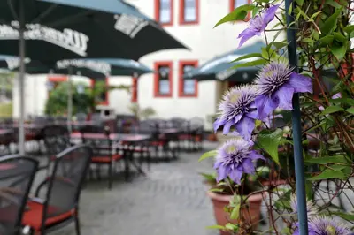 Ein Restaurant oder anderes Speiselokal in der Unterkunft Gasthof und Hotel Roter Hirsch