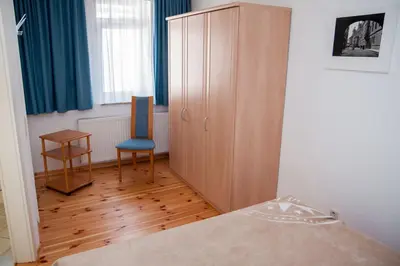 Ein Bett oder Betten in einem Zimmer der Unterkunft Apartment Dresden Neustadt