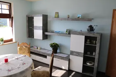 Küche/Küchenzeile in der Unterkunft Ferienwohnung Gläser