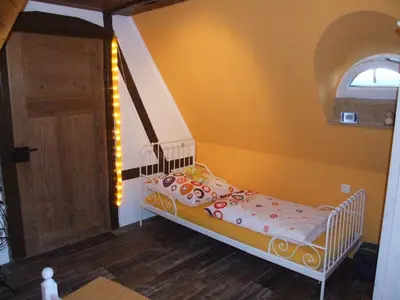 Ein Bett oder Betten in einem Zimmer der Unterkunft Schluchthäusl