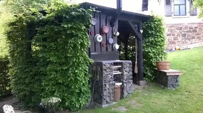 Ein Garten an der Unterkunft Schluchthäusl