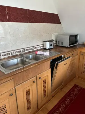 Küche/Küchenzeile in der Unterkunft Apartment in Chemnitz, Ebersdorfer Wald