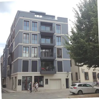 Das Gebäude in dem sich die Ferienwohnung befindet