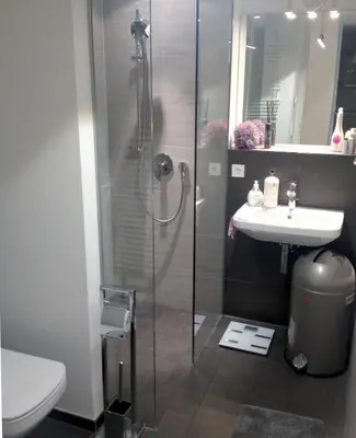 Ein Badezimmer in der Unterkunft Ferienwohnung am Zwinger