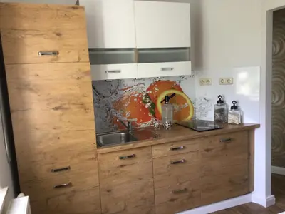 Küche/Küchenzeile in der Unterkunft Ferienwohnung zum Rabenauer Grund