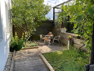 Ein Garten an der Unterkunft Ferienwohnung zum Rabenauer Grund