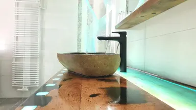 Grundriss der Unterkunft Ferienhaus Balkenkunst