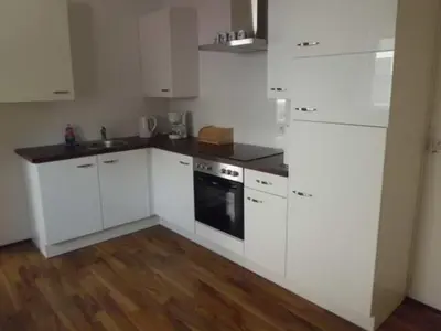 Küche/Küchenzeile in der Unterkunft Ferienhaus Ulbricht beim Senftenberger See