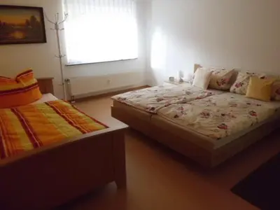 Ein Bett oder Betten in einem Zimmer der Unterkunft Ferienhaus Ulbricht beim Senftenberger See