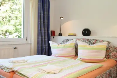 Ein Bett oder Betten in einem Zimmer der Unterkunft Ferienhaus 