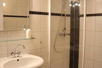 Ein Badezimmer in der Unterkunft Ferienhaus 