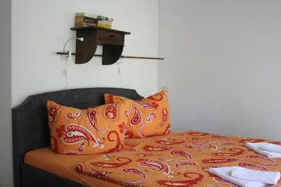 Ein Bett oder Betten in einem Zimmer der Unterkunft Ferienhaus 