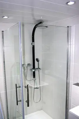 Ein Badezimmer in der Unterkunft Bungalow Thiele