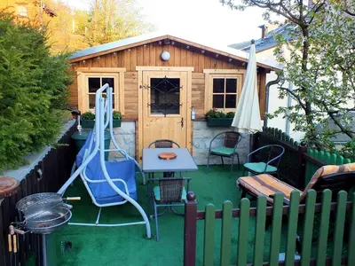 Ein Kinderspielbereich in der Unterkunft Ferienwohnungen Schrot