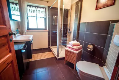Ein Badezimmer in der Unterkunft Auszeithof Niederfrohna
