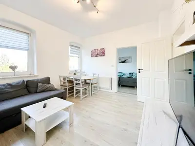 Küche/Küchenzeile in der Unterkunft Ferienwohnung2 Grimma