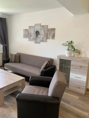 Ein Sitzbereich in der Unterkunft Hotel Bannewitz B&B