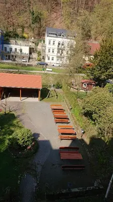 Das Gebäude in dem sich das Hotel befindet