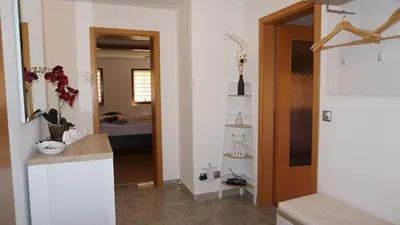Küche/Küchenzeile in der Unterkunft Ferienwohnung Albrecht Strandkorb