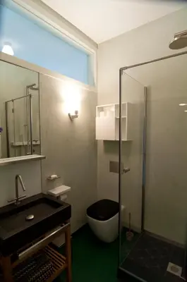 Ein Badezimmer in der Unterkunft Sachsenperle