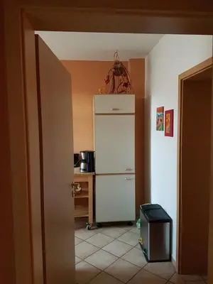 Küche/Küchenzeile in der Unterkunft Kleine gemütliche Ferienwohnung