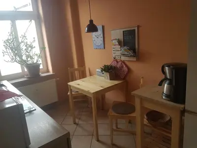 Kaffee-/Teezubehör in der Unterkunft Kleine gemütliche Ferienwohnung