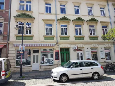 Das Gebäude in dem sich die Ferienwohnung befindet