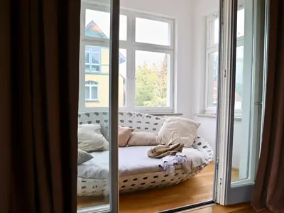 Ein Sitzbereich in der Unterkunft Residenz am Dresdner Stadtwald