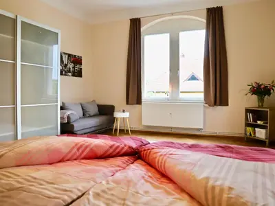 Ein Bett oder Betten in einem Zimmer der Unterkunft Residenz am Dresdner Stadtwald