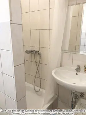 Ein Badezimmer in der Unterkunft Schöne‘s Eck