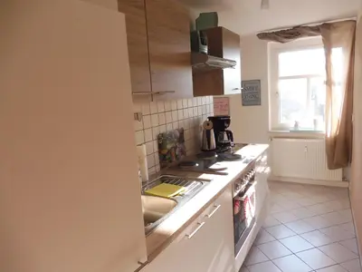 Küche/Küchenzeile in der Unterkunft Ferienwohnung Simone