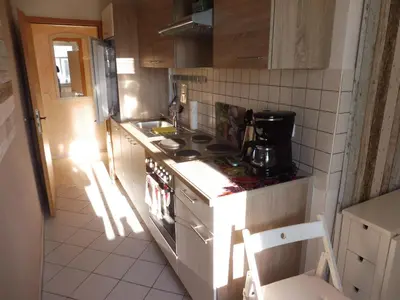 Küche/Küchenzeile in der Unterkunft Ferienwohnung Simone