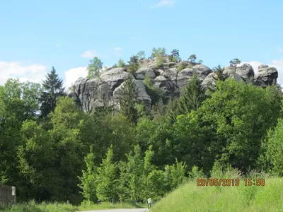 Naturlandschaft in der Nähe des Ferienhauses