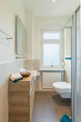 Ein Badezimmer in der Unterkunft 