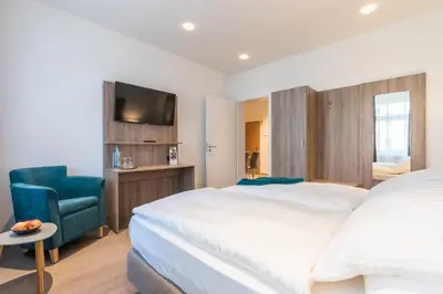 Ein Bett oder Betten in einem Zimmer der Unterkunft 