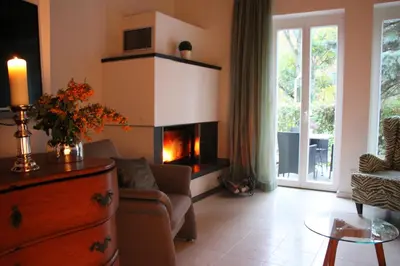 Ein Sitzbereich in der Unterkunft Ferienhaus Sonate - Kamin - Terrasse - Parkplatz