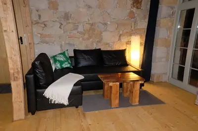 Ein Sitzbereich in der Unterkunft 