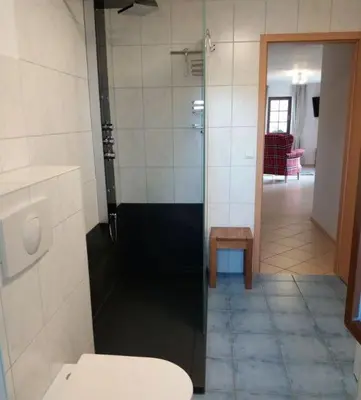 Ein Badezimmer in der Unterkunft Ferienwohnung Wolf